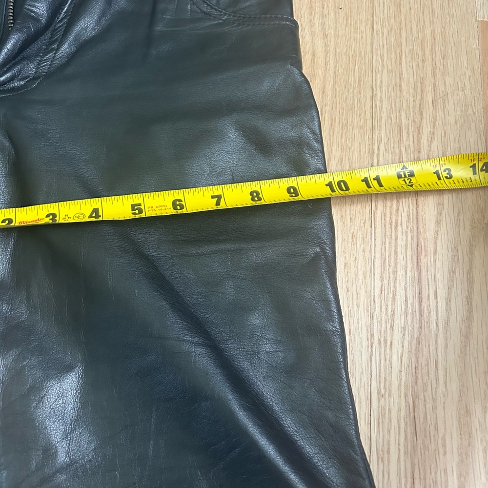 Unbranded Vintage Black Genuine Leather Pants. View 6